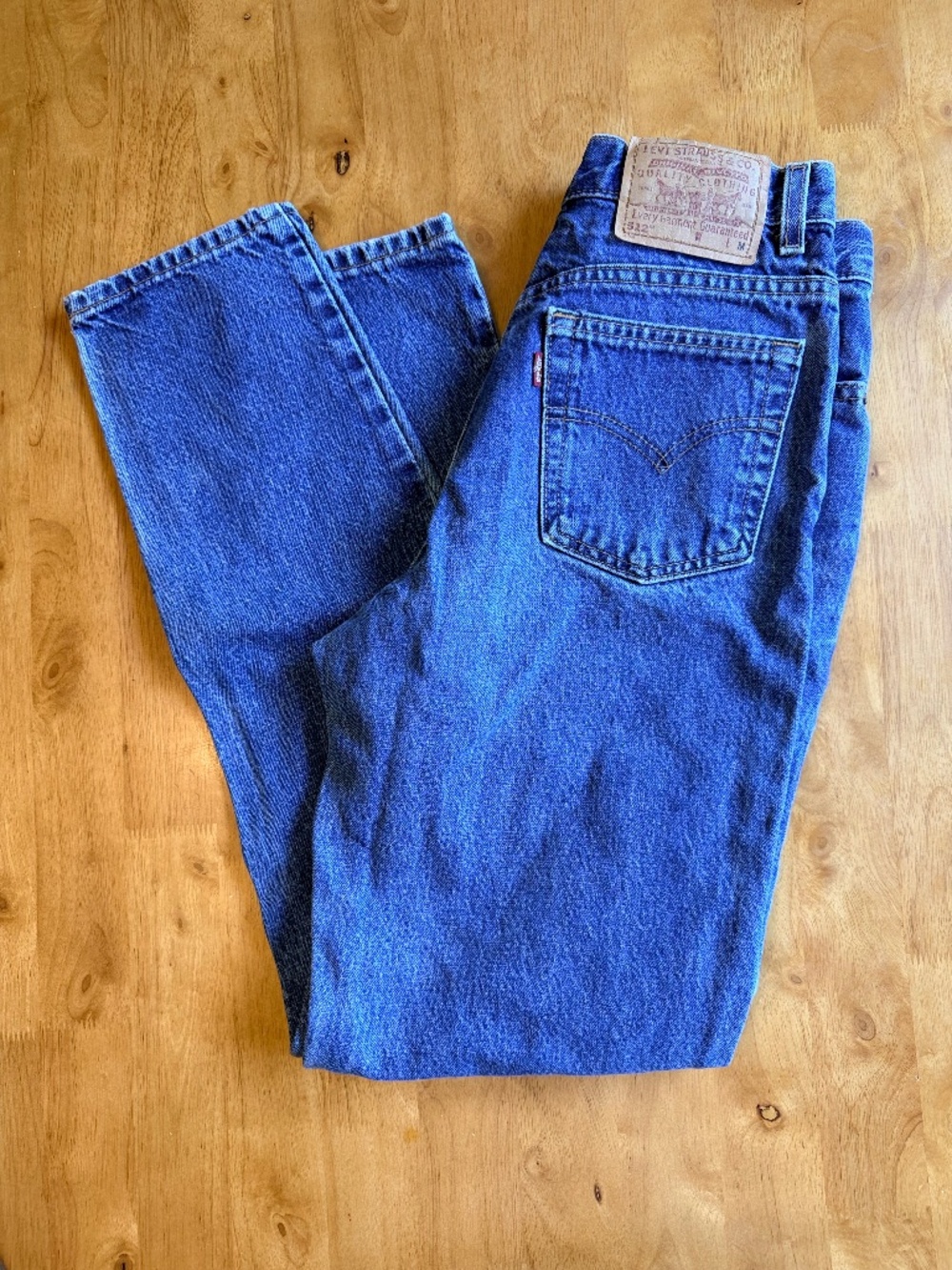Vintage Levis 512 Slim Fit Tapered Leg High Rise Medium Wash 6 MIS M USA 477